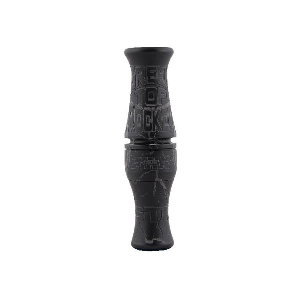 Zink Green Top Rocker Duck Mouth Call Black Stealth with Hard Case