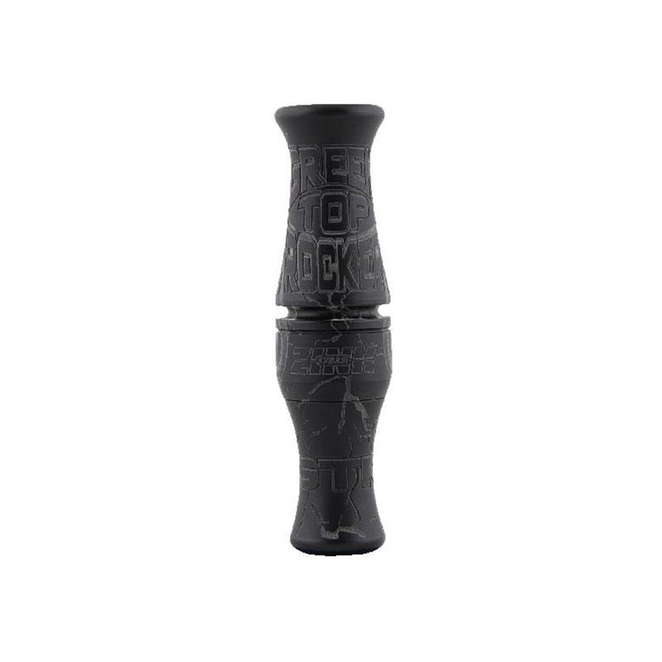 Zink Green Top Rocker Duck Mouth Call Black Stealth with Hard Case