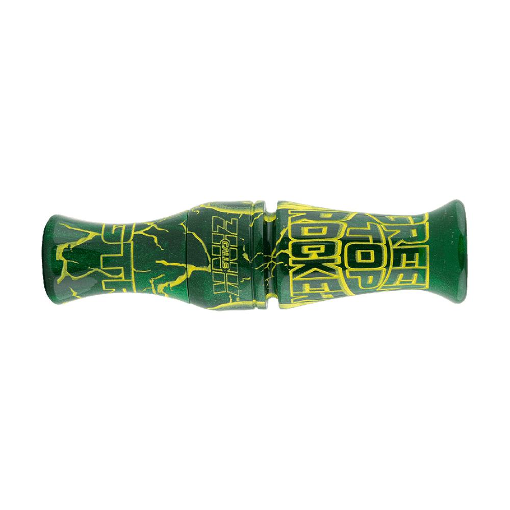 Zink Green Top Rocker Duck Mouth Call Green Envy Extra Reeds Included