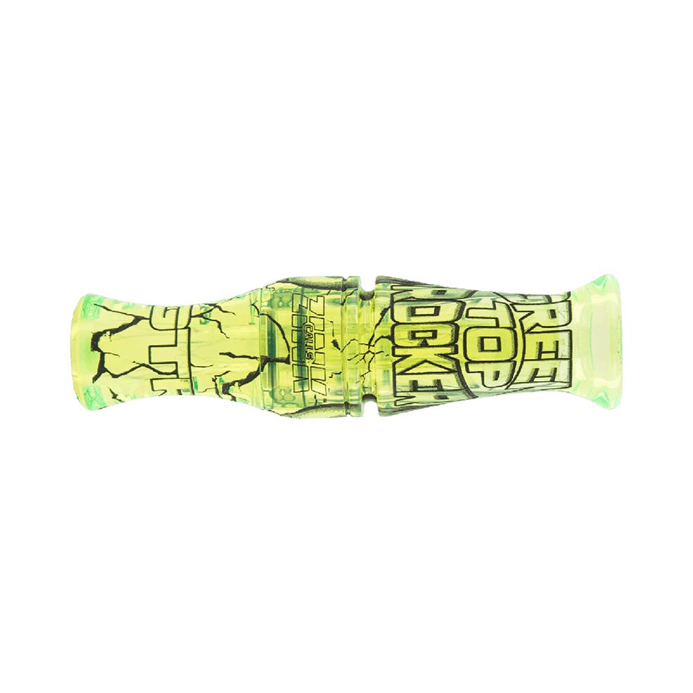 Zink Green Top Rocker Duck Mouth Call Interference Green Extra Reeds Included