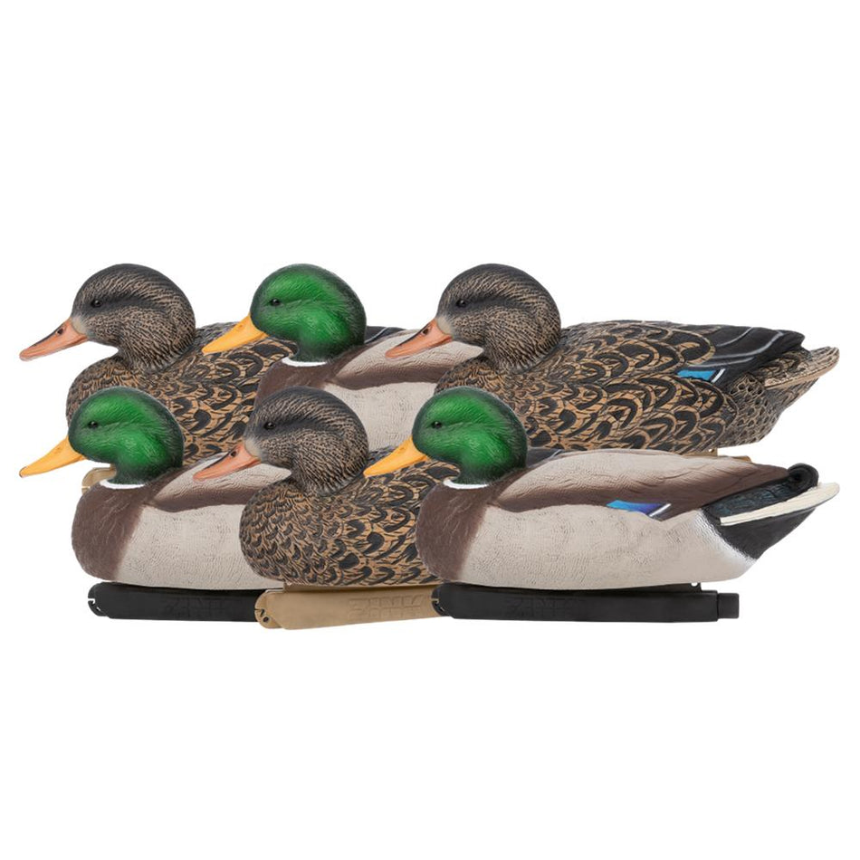 Zink Mallard Floating Decoys 3 Drakes 3 Hens 6-Pack