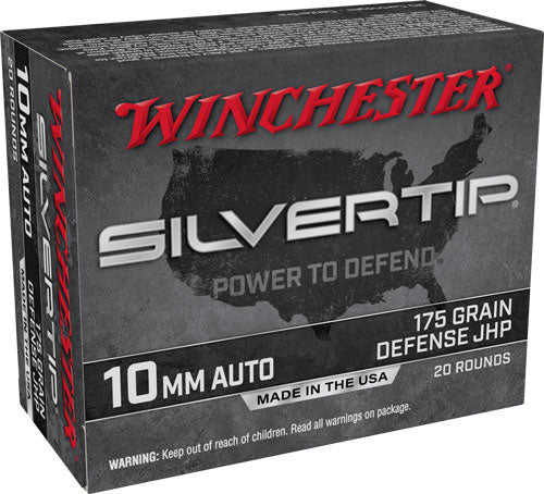 Winchester Super-X Pistol Ammo 10mm 175 gr. Silvertip Hollow Point (SHP)