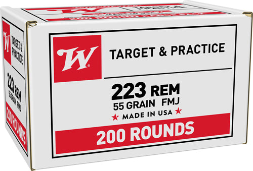 Winchester USA .223 Remington 55 grain Full Metal Jacket ammunition