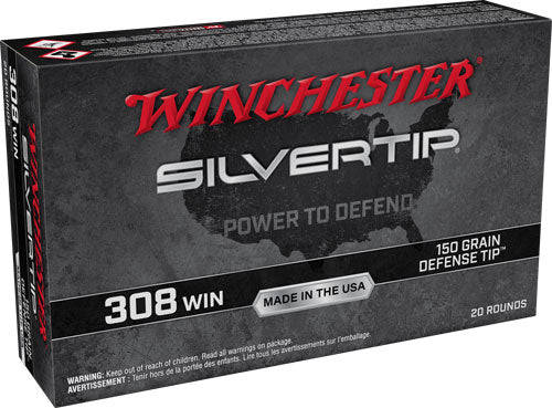 Winchester Silvertip .308 Win / 7.62x51mm 150 grain Defense Tip ammunition
