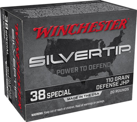 Winchester Silvertip Silvertip Jacket Hollow Point 110 Grain .38 Special 945 fps