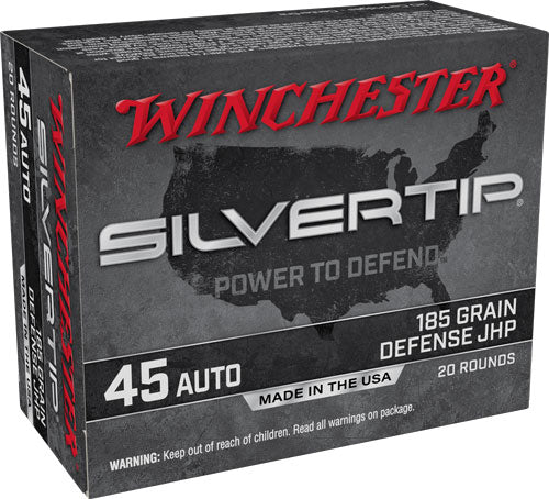 Winchester Silvertip Silvertip Jacket Hollow Point 185 Grain .45 ACP/Auto 1000 fps