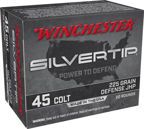 Winchester Silvertip .45 Long Colt 225 grain Jacketed Hollow Point ammunition