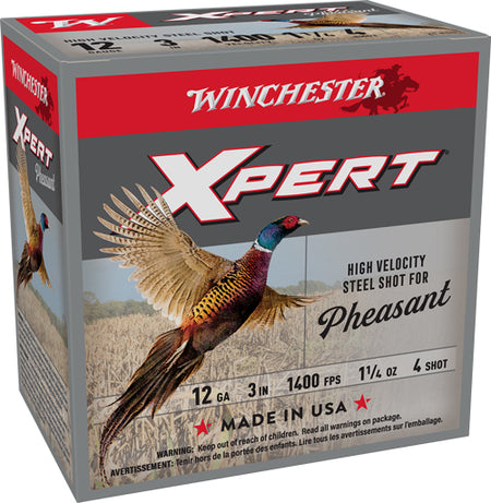 Winchester WEXP123H4 Xpert Pheasant 12 Gauge 3 1-1/4oz #4 1400 fps