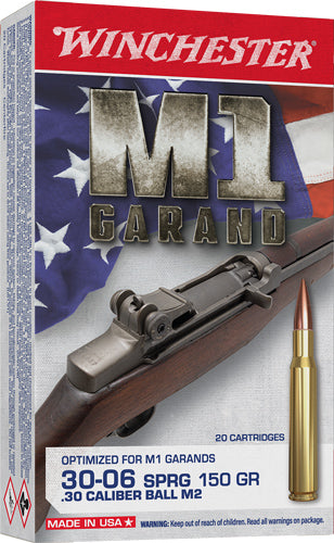 Winchester Active Duty M2 .30-06 Springfield 150 grain Full Metal Jacket ammunition