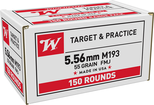 Winchester Ammo White 556 M193 55 gr Full Metal Jacket (FMJ) Bulk Pack