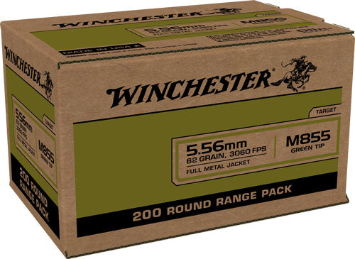 Winchester Ammo WM855200 USA 5.56x45mm NATO 62 gr Full Metal Jacket Lead Core (FMJLC)