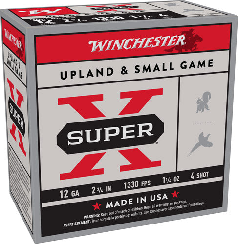 Winchester X124 Super X Game Load 12 Gauge 2-3/4 1-1/4oz #4 1330 fps
