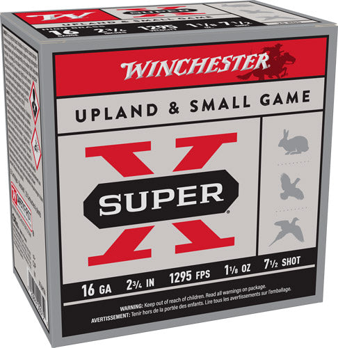 Winchester X16H7 Super X Heavy Game Load 16 Gauge 2-3/4 1-1/8oz #7.5 1295 fps