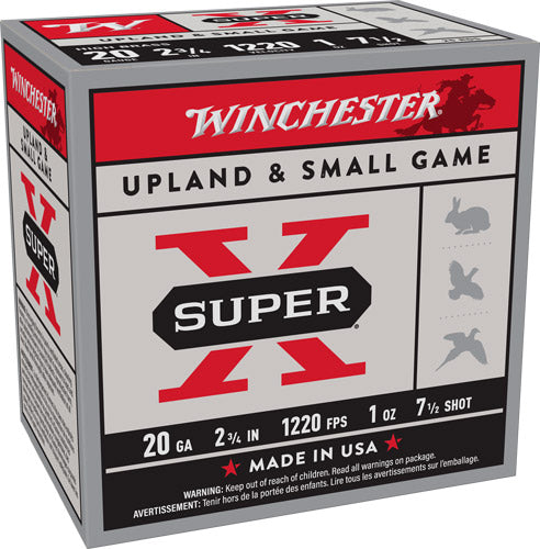 Winchester X207 Super X Heavy Game Load 20 Gauge 2-3/4 1oz #7.5 1220 fps