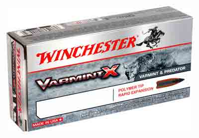 Winchester Varmint X .22-250 Remington 55 grain Polymer Tip Rapid Expansion ammunition