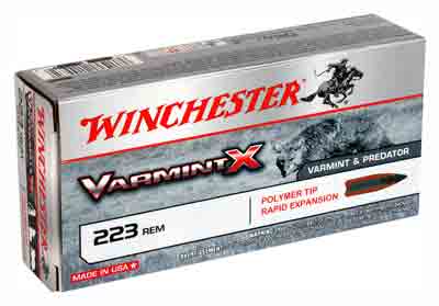 Winchester Varmint X Polymer Tip Rapid Expansion 40 Grain .223 Remington 3600 fps