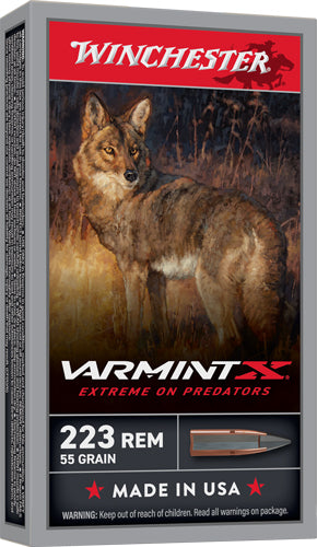 Winchester Varmint X .223 Remington 55 grain Extreme Point ammunition