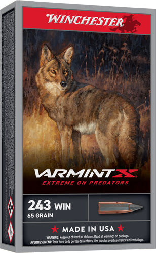 Winchester Varmint X Extreme Point 65 Grain .243 Winchester 3620 fps