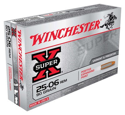 Winchester Super X .25-06 Remington 90 grain Positive Expanding Point ammunition