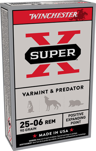 Winchester Super X .25-06 Remington 90 grain Positive Expanding Point ammunition