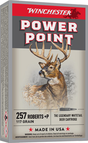 Winchester Super X .257 Roberts 117 grain Power-Point ammunition