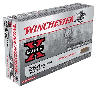 Winchester Super-X Power-Point .264 Winchester Mag 140 grain Pointed Soft Point ammunition