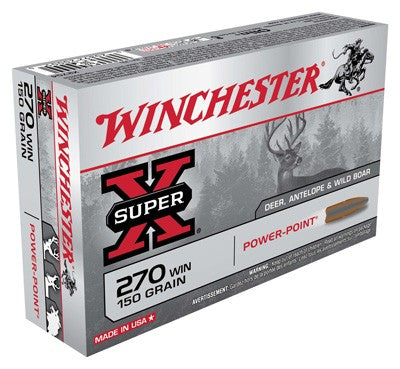 Winchester Super-X Power-Point 150 Grain .270 Winchester 2850 fps