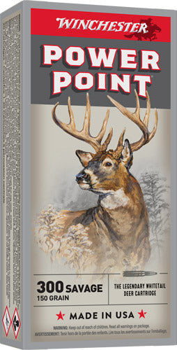 Winchester Super X .300 Savage 150 grain Power-Point ammunition
