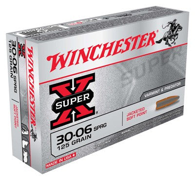 Winchester Super-X .30-06 Springfield 125 grain Pointed Soft Point ammunition