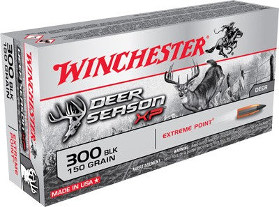 Winchester DEER SEASON XP Extreme Point 150 Grain .300 AAC Blackout 1900 fps