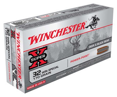 Winchester Super-X Power-Point .32 Winchester Special 170 grain Pointed Soft Point ammunition
