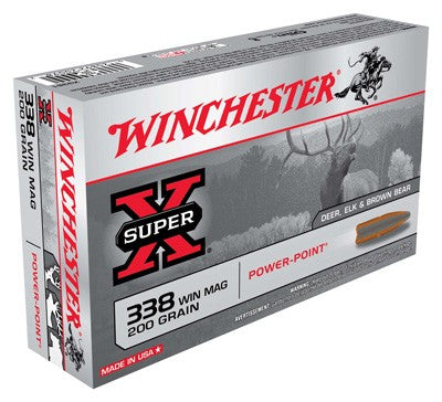 Winchester Super X Power-Point 200 Grain .338 Winchester Magnum 2960 fps