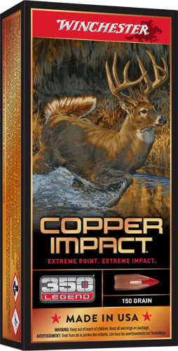 Winchester Deer Season XP Copper Impact Copper Extreme Point Lead-Free 150 Grain .350 Legend 2260 fps