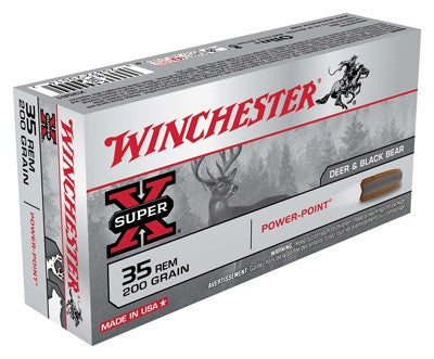 Winchester Super-X Power-Point .35 Remington 200 grain Pointed Soft Point ammunition