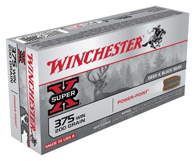 Winchester Super-X .375 Winchester 200 grain Power-Point ammunition