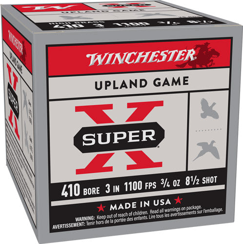 Winchester Super X HIGH BRASS Heavy Game Load Shotgun Ammo .410 Bore 3 in 3/4 oz #8.5