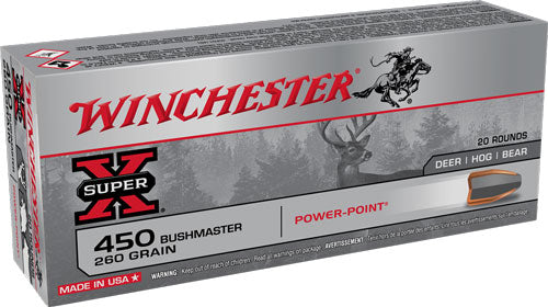 Winchester SUPER-X Power-Point 260 Grain .450 Bushmaster 2110 fps