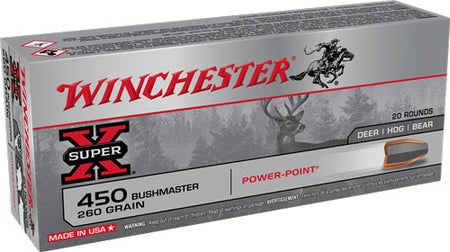 Winchester SUPER-X Power-Point 260 Grain .450 Bushmaster 2110 fps