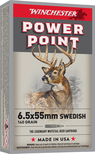 Winchester Super-X Power-Point 140 Grain 6.5x55mm Swedish 2550 fps