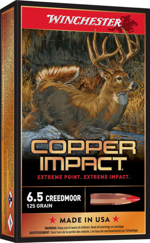 Winchester Copper Impact Copper Extreme Point Lead-Free 125 Grain 6.5mm Creedmoor 2850 fps