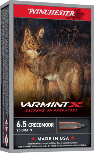 Winchester Varmint X 6.5mm Creedmoor 95 grain Polymer Tip ammunition