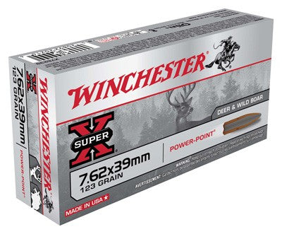 Winchester Super-X Power-Point 123 Grain 7.62x39mm 2365 fps