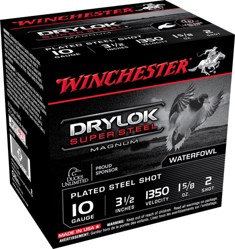 Winchester XSC102 Drylok Super Steel Magnum 10 Gauge 3-1/2 1-5/8oz #2 1350 fps