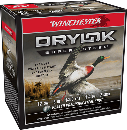 Winchester XSV1232 Drylok Super Steel Magnum 12 Gauge 3 1-1/4oz #2 1400 fps
