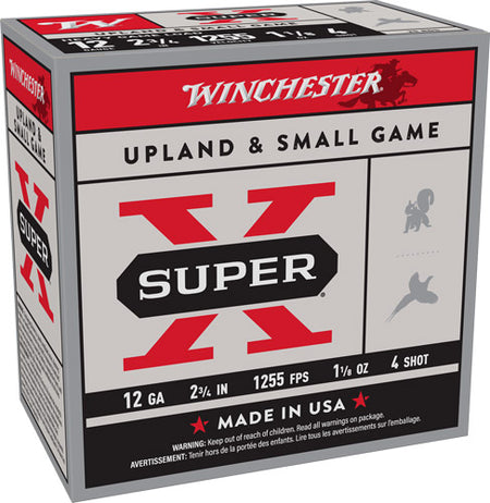 Winchester XU12H4   12 Gauge 2-3/4 1-1/8oz #4 1255 FPS.