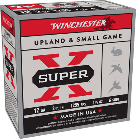 Winchester XU12H6   12 Gauge 2-3/4 1-1/8oz #6 1255 FPS.