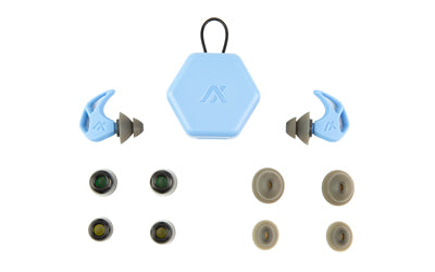AXIL Slate Blue X20 Earplugs Silicone and Foam Tips Pocket Carry Case X20-BLUE