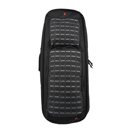 AWS Frame 36-Inch Rifle Case with Locking Divider and Backpack Straps Black with Grey