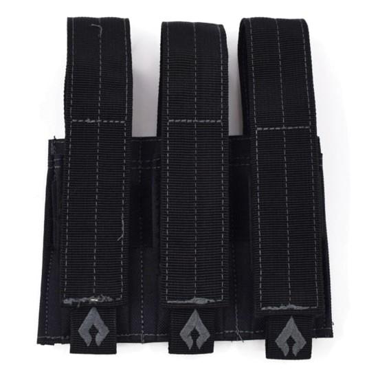 Advance Warrior Solutions Triple Pistol Magazine Carrier Pouch Black
