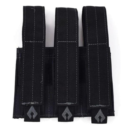 Advance Warrior Solutions Triple Pistol Magazine Carrier Pouch Black